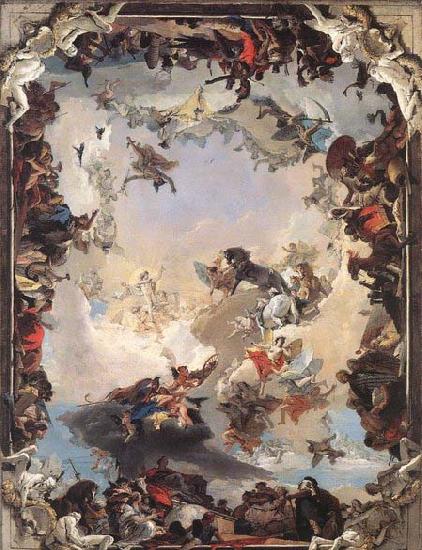 Giambattista Tiepolo Allegory of the Planets and Continents oil painting picture